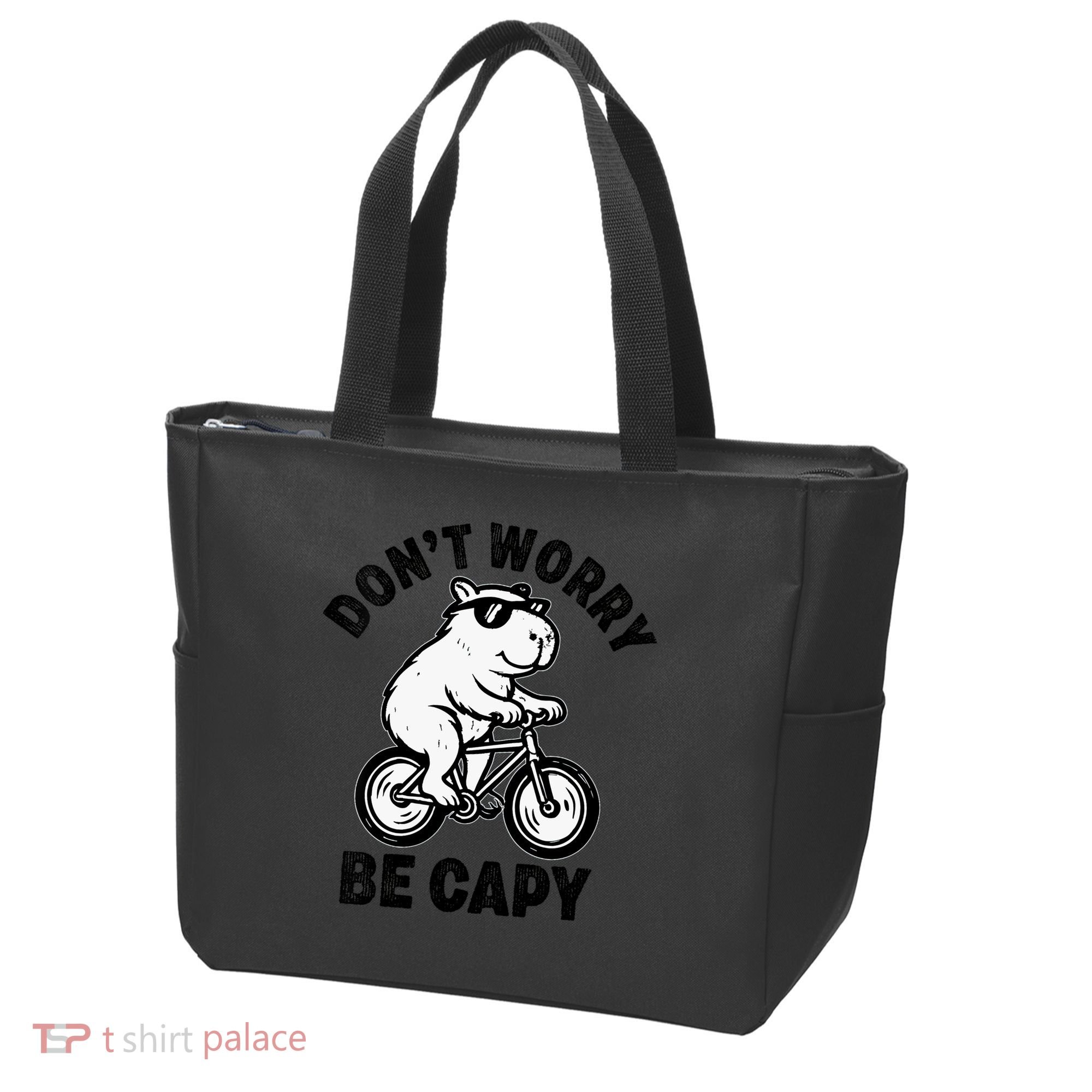 Dont Worry Be Capy Capybara Funny Capybara Tote Bag