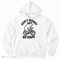 Dont Worry Be Capy Capybara Funny Capybara Hoodie thumb 0