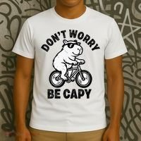 Dont Worry Be Capy Capybara Funny Capybara T-Shirt thumb 3