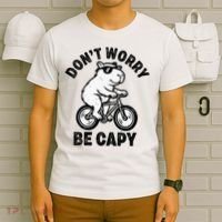 Dont Worry Be Capy Capybara Funny Capybara T-Shirt thumb 6