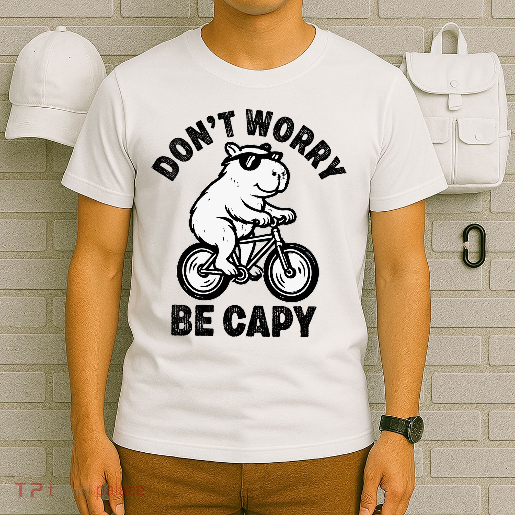 Dont Worry Be Capy Capybara Funny Capybara T-Shirt