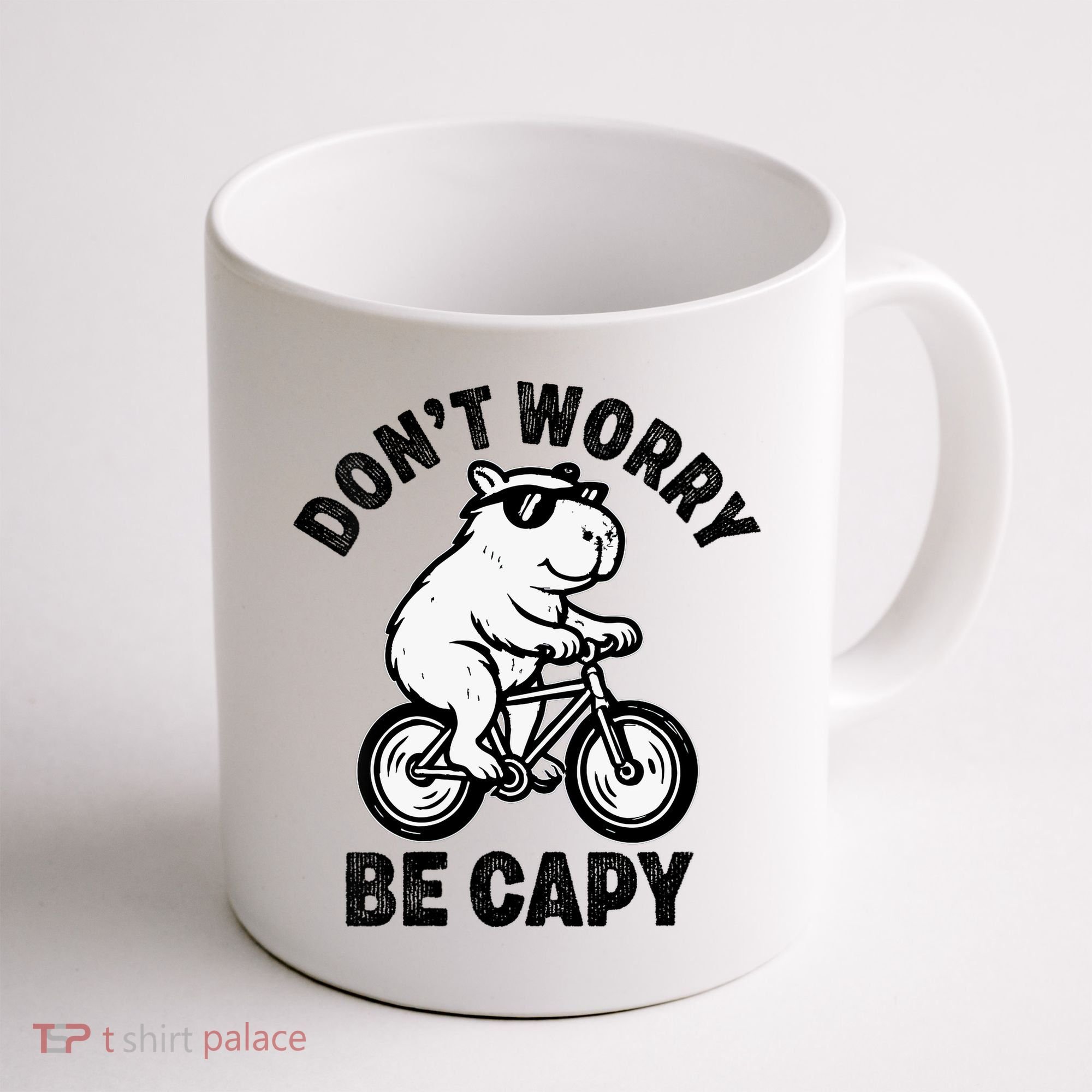 Dont Worry Be Capy Capybara Funny Capybara Coffee Mug