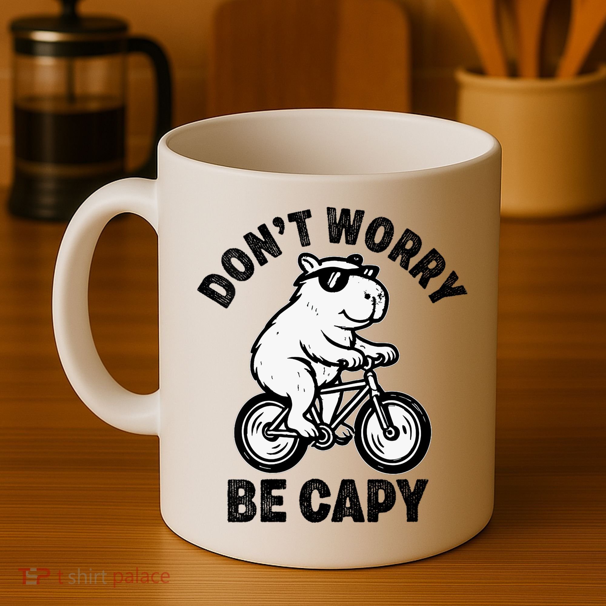 Dont Worry Be Capy Capybara Funny Capybara Coffee Mug