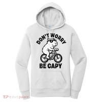 Dont Worry Be Capy Capybara Funny Capybara Women's Hoodie thumb 0