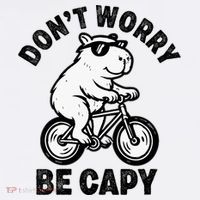 Dont Worry Be Capy Capybara Funny Capybara Mousepad thumb 1