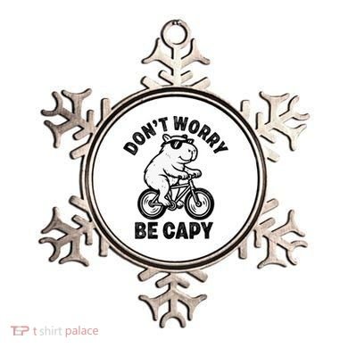 Dont Worry Be Capy Capybara Funny Capybara Ornament