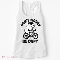 Dont Worry Be Capy Capybara Funny Capybara Women's Tank Top thumb 0