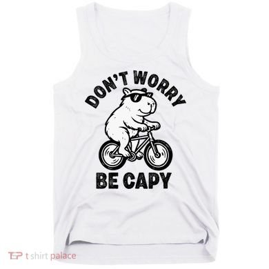 Dont Worry Be Capy Capybara Funny Capybara Tank Top