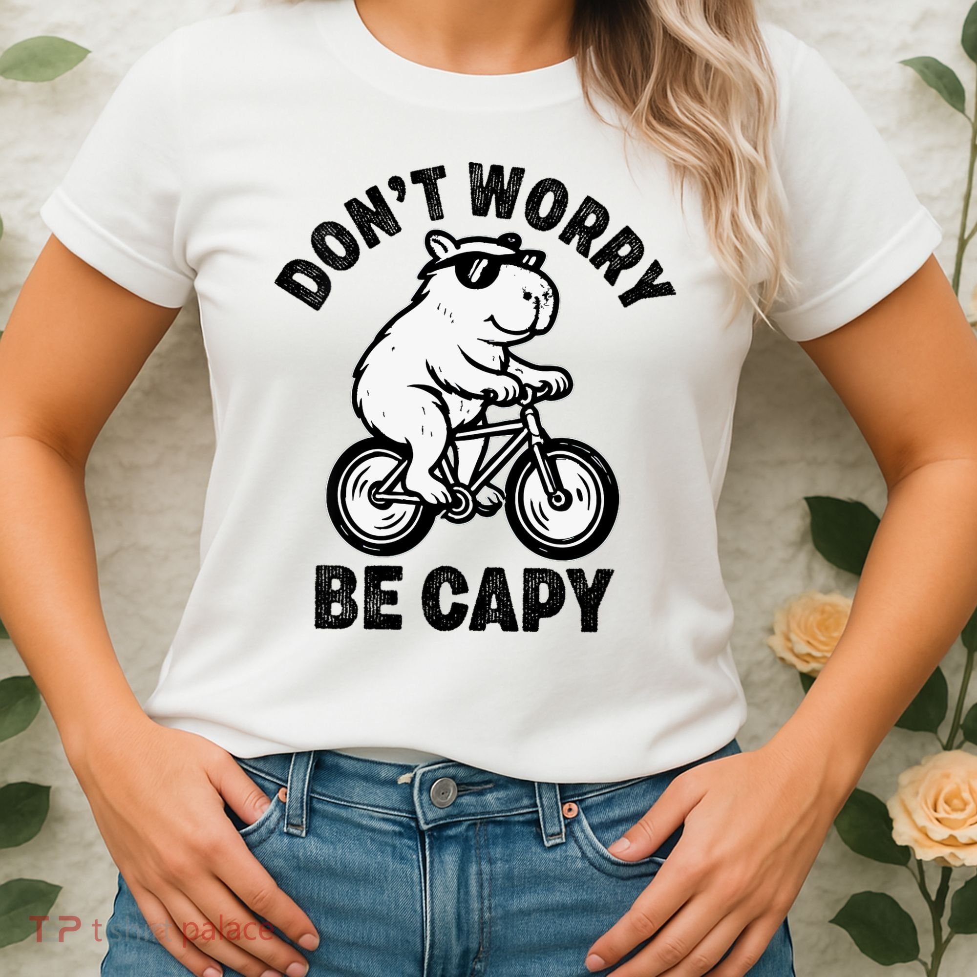 Dont Worry Be Capy Capybara Funny Capybara Women's T-Shirt