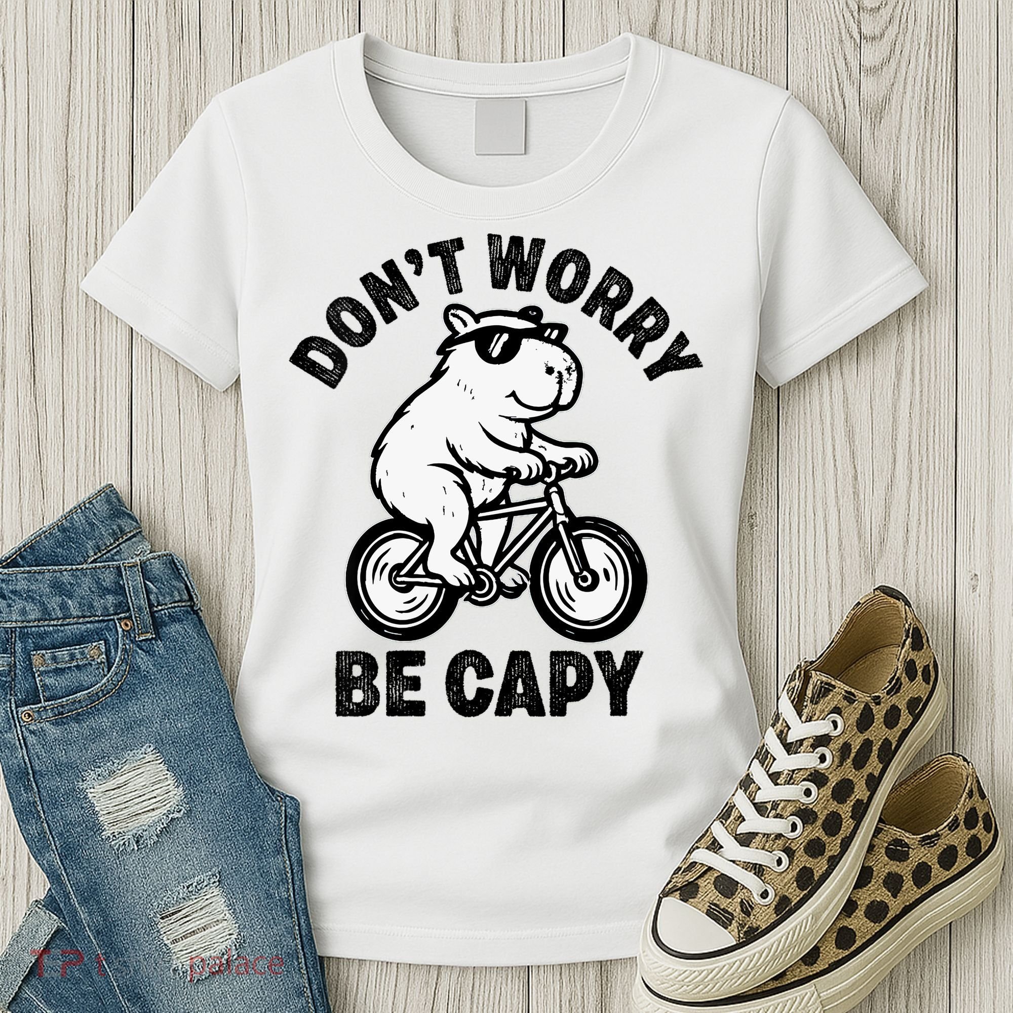 Dont Worry Be Capy Capybara Funny Capybara Women's T-Shirt
