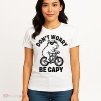 Dont Worry Be Capy Capybara Funny Capybara Women's T-Shirt thumb 4