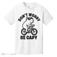 Dont Worry Be Capy Capybara Funny Capybara Kids T-Shirt thumb 0
