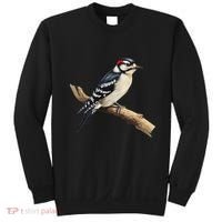 Downy Woodpecker Bird Lover Illustration Sweatshirt thumb 0