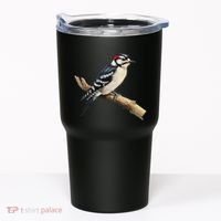 Downy Woodpecker Bird Lover Illustration Tumbler thumb 0