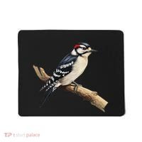 Downy Woodpecker Bird Lover Illustration Mousepad thumb 0