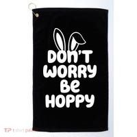 Don't Worry Be Hoppy Easter Bunny Holiday Golf Towel thumb 0