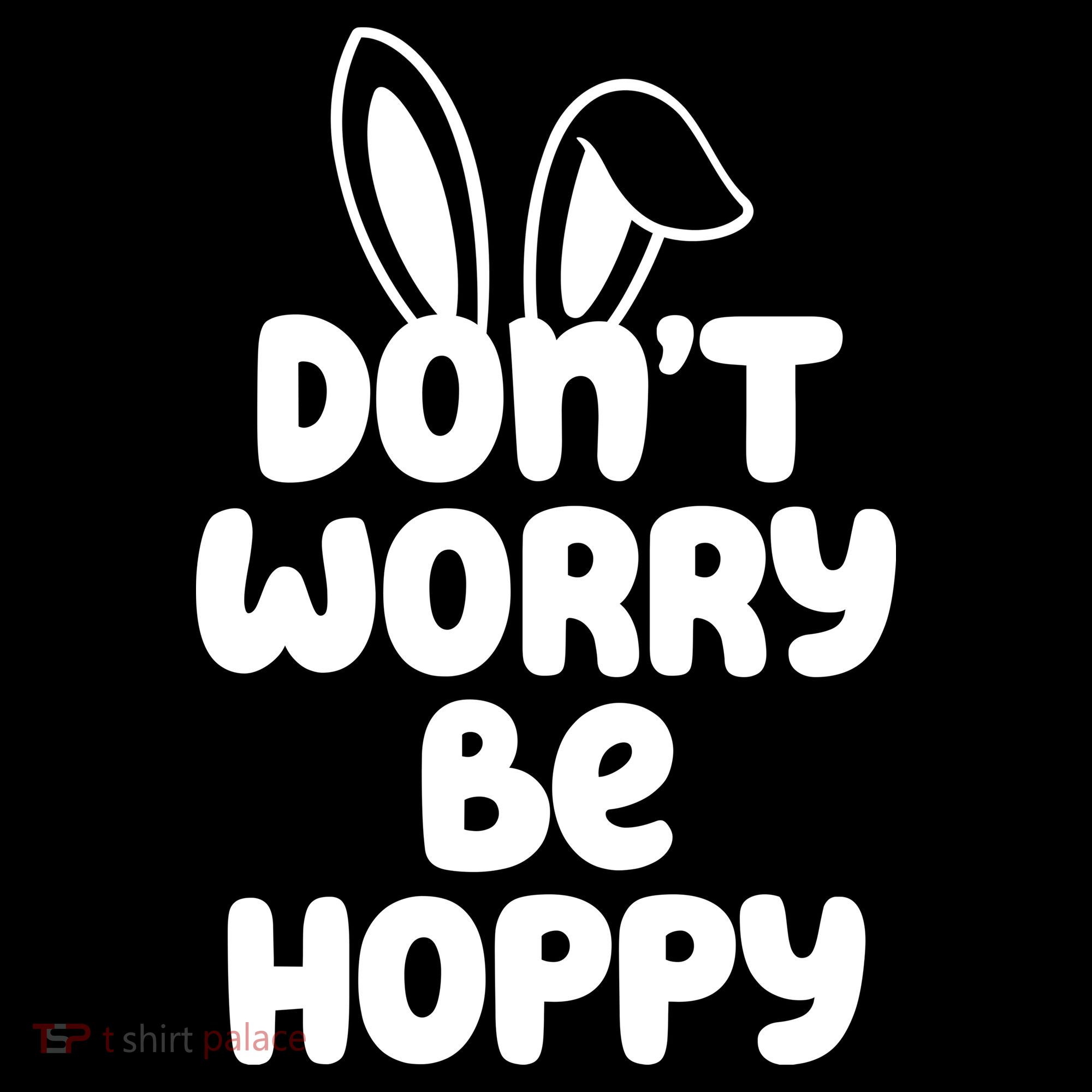 Don't Worry Be Hoppy Easter Bunny Holiday Visor