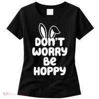 Don't Worry Be Hoppy Easter Bunny Holiday Women's T-Shirt thumb 0