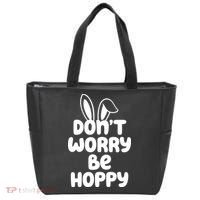 Don't Worry Be Hoppy Easter Bunny Holiday Tote Bag thumb 0