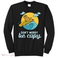 Don't Worry Be Capy Rodent South American Capybara Sweatshirt thumb 0