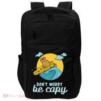 Don't Worry Be Capy Rodent South American Capybara Impact Tech Backpack thumb 0