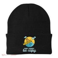 Don't Worry Be Capy Rodent South American Capybara Beanie thumb 0