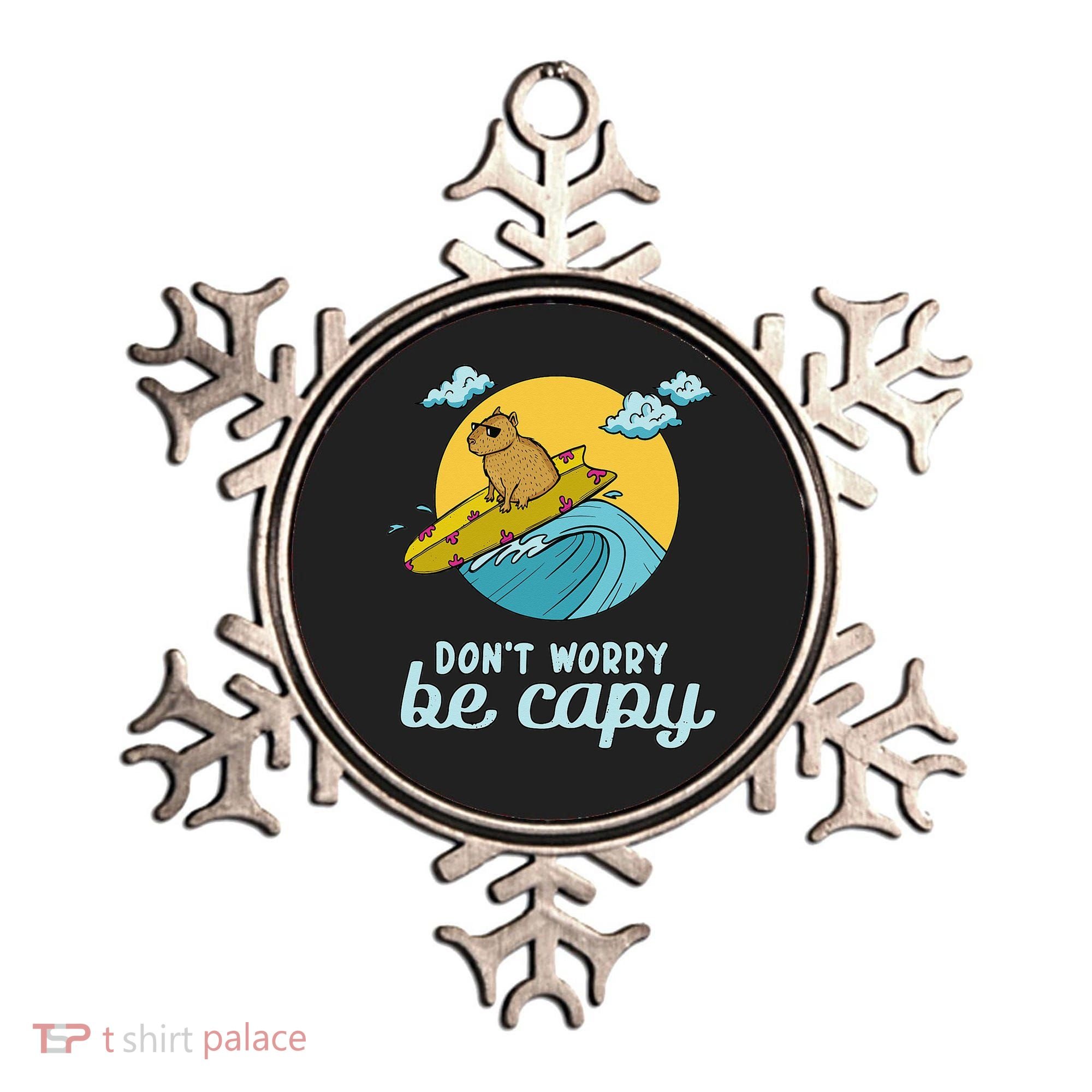 Don't Worry Be Capy Rodent South American Capybara Ornament