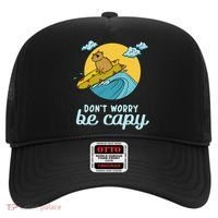 Don't Worry Be Capy Rodent South American Capybara Hat thumb 0