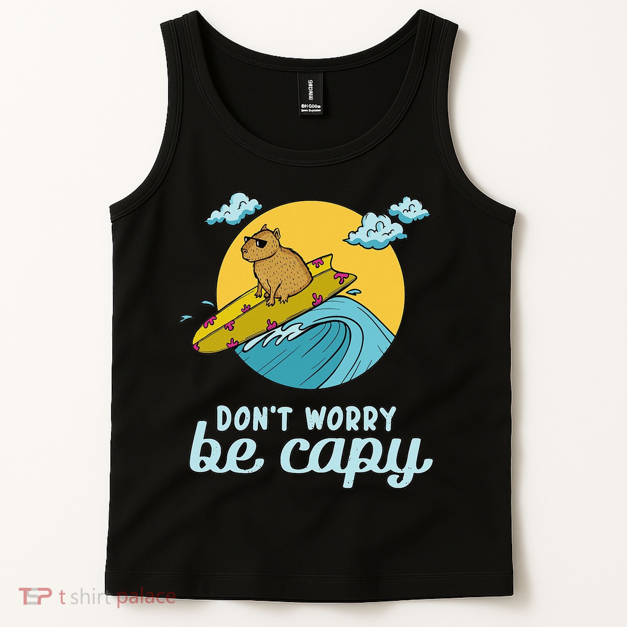 Don't Worry Be Capy Rodent South American Capybara Tank Top