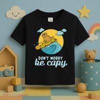 Don't Worry Be Capy Rodent South American Capybara Toddler T-Shirt thumb 3