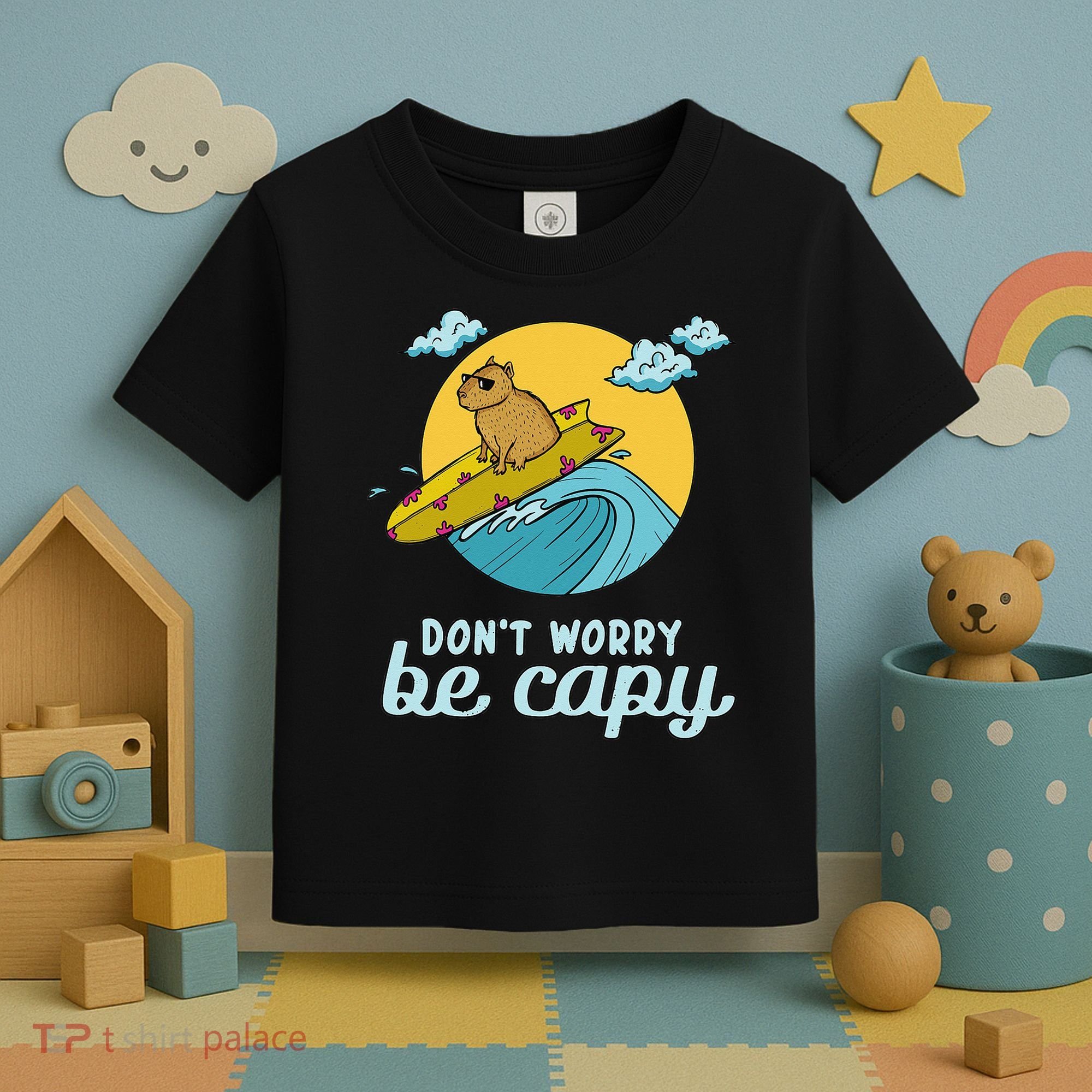 Don't Worry Be Capy Rodent South American Capybara Toddler T-Shirt