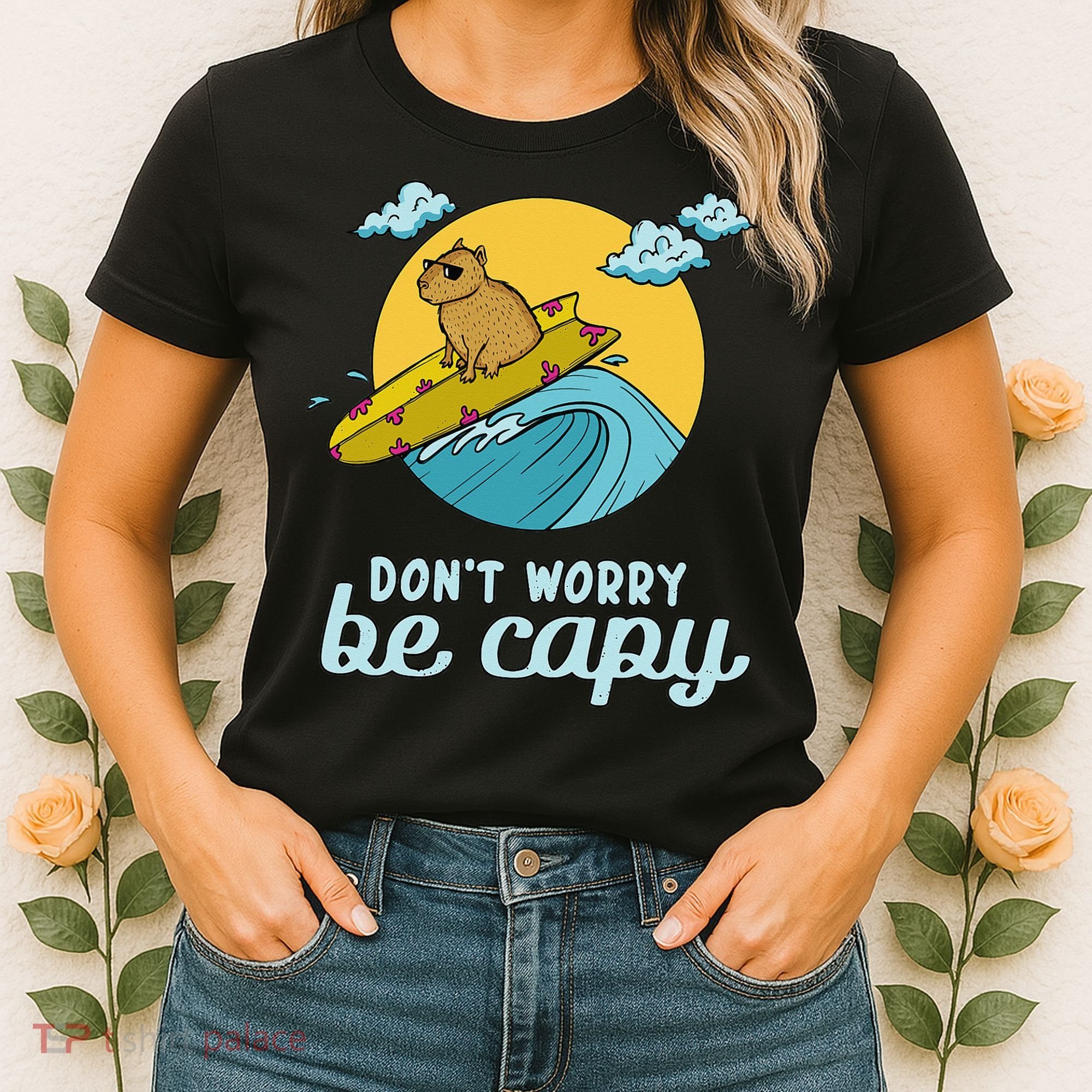 Don't Worry Be Capy Rodent South American Capybara Women's T-Shirt