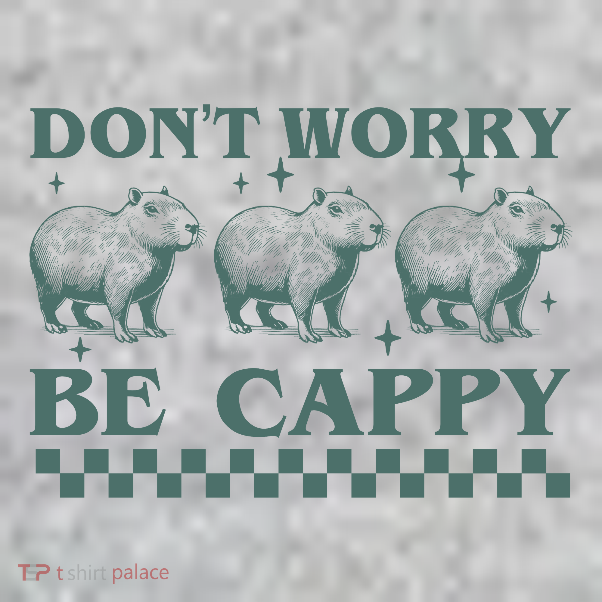 DonT Worry Be Cappy Funny Capybara The Baniff Cuffed Pom Beanie