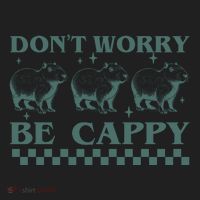 DonT Worry Be Cappy Funny Capybara Women's Sweatshirt thumb 2