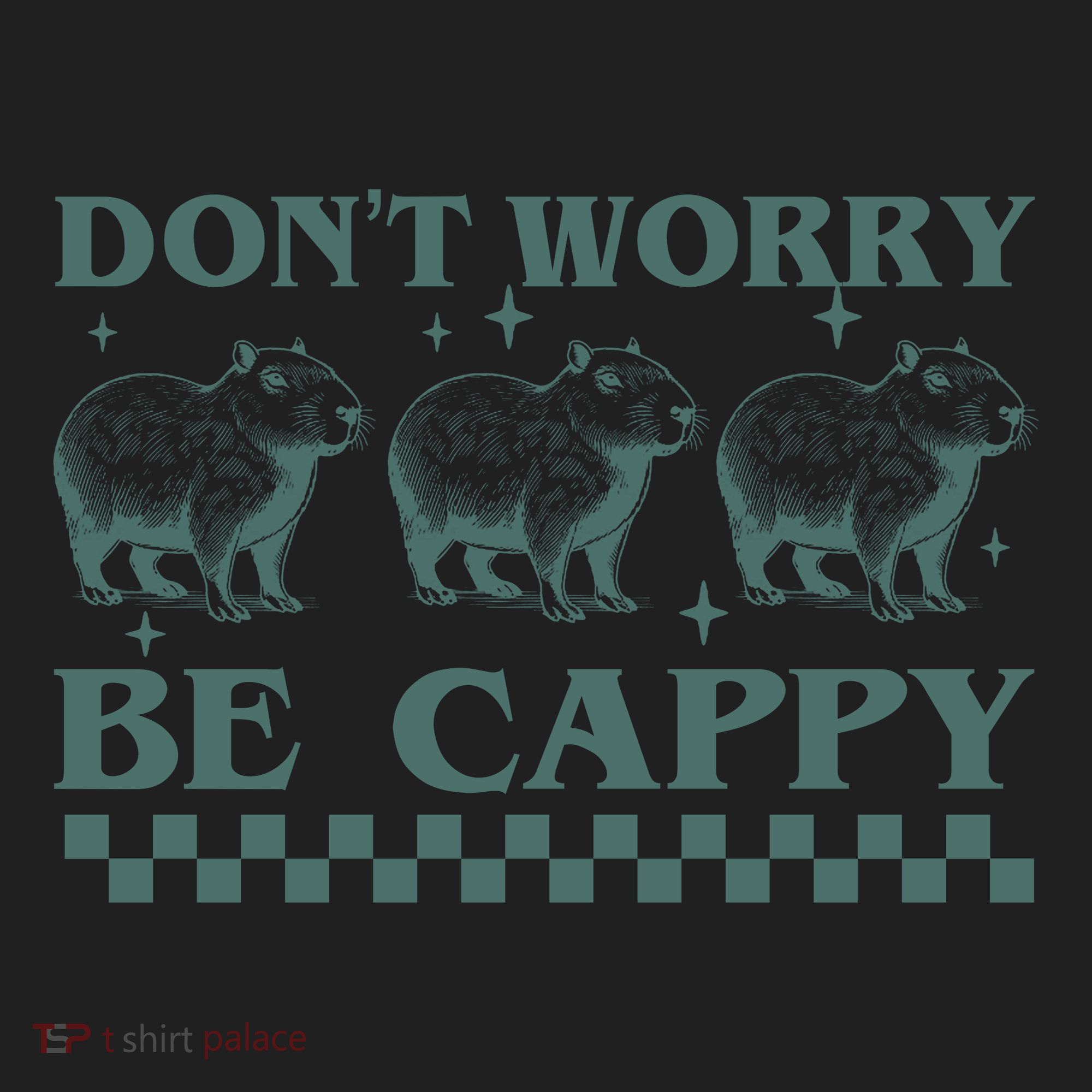 DonT Worry Be Cappy Funny Capybara Women's Sweatshirt
