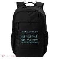 DonT Worry Be Cappy Funny Capybara Backpack thumb 0