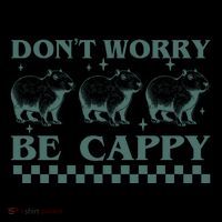 DonT Worry Be Cappy Funny Capybara Backpack thumb 2