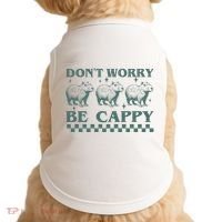 DonT Worry Be Cappy Funny Capybara Doggie Tank thumb 0