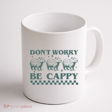 DonT Worry Be Cappy Funny Capybara Coffee Mug back