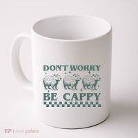 DonT Worry Be Cappy Funny Capybara Coffee Mug thumb 0