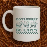 DonT Worry Be Cappy Funny Capybara Coffee Mug thumb 2