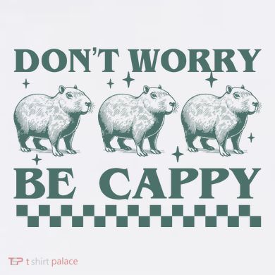DonT Worry Be Cappy Funny Capybara Mousepad