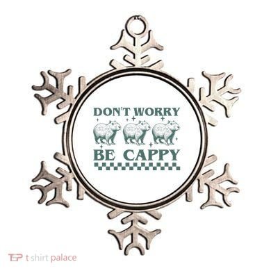 DonT Worry Be Cappy Funny Capybara Ornament