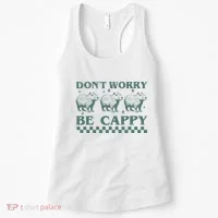 DonT Worry Be Cappy Funny Capybara Women's Tank Top thumb 0