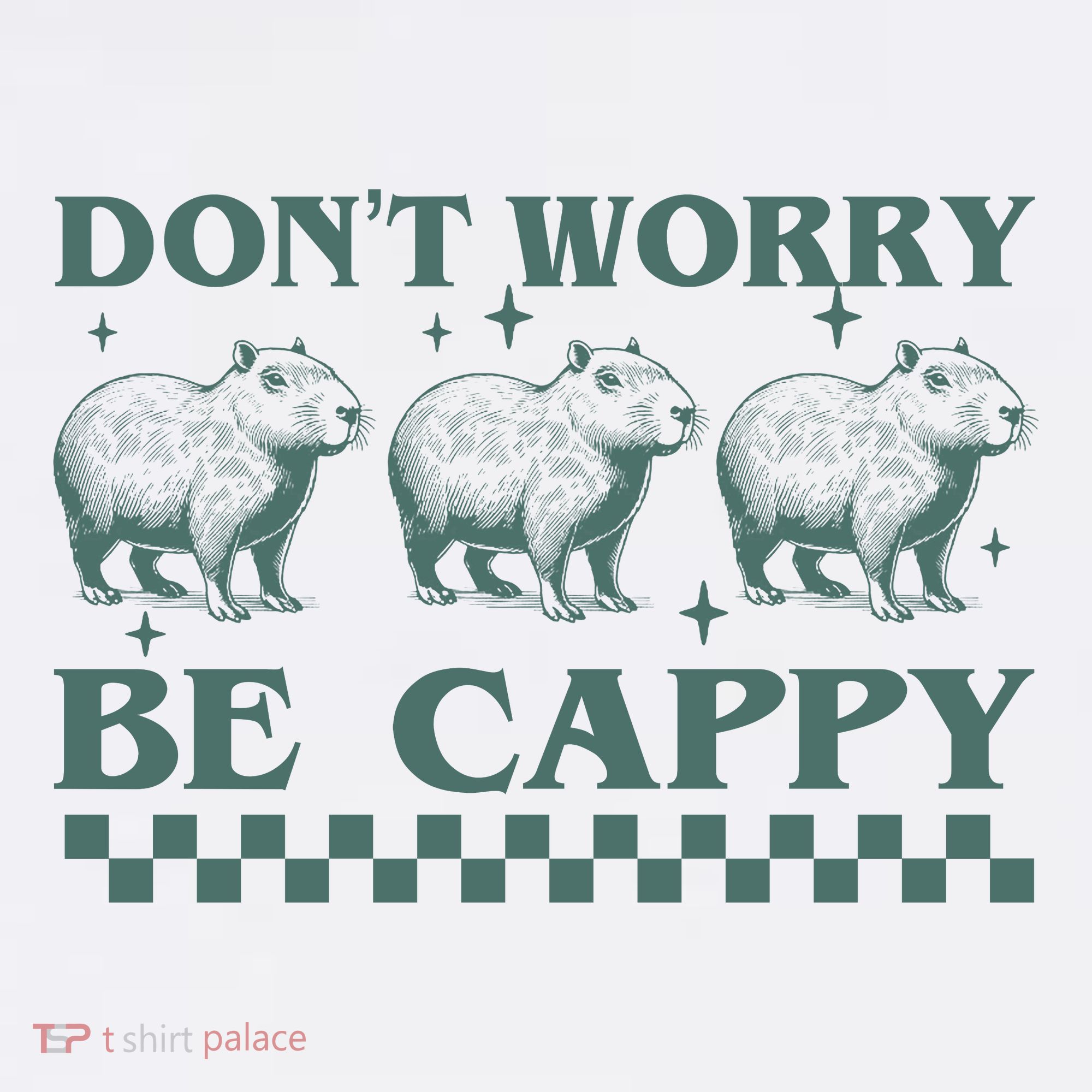 DonT Worry Be Cappy Funny Capybara Women's Tank Top
