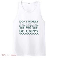 DonT Worry Be Cappy Funny Capybara PosiCharge Competitor Tank thumb 0