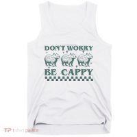 DonT Worry Be Cappy Funny Capybara Tank Top thumb 0