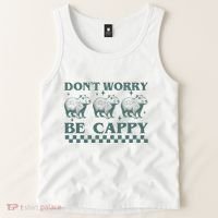 DonT Worry Be Cappy Funny Capybara Tank Top thumb 2