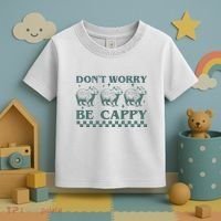 DonT Worry Be Cappy Funny Capybara Toddler T-Shirt thumb 3