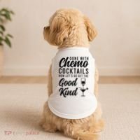 Done With Chemo Survivor Last Day Of Chemo End Of Chemo Doggie Tank thumb 2
